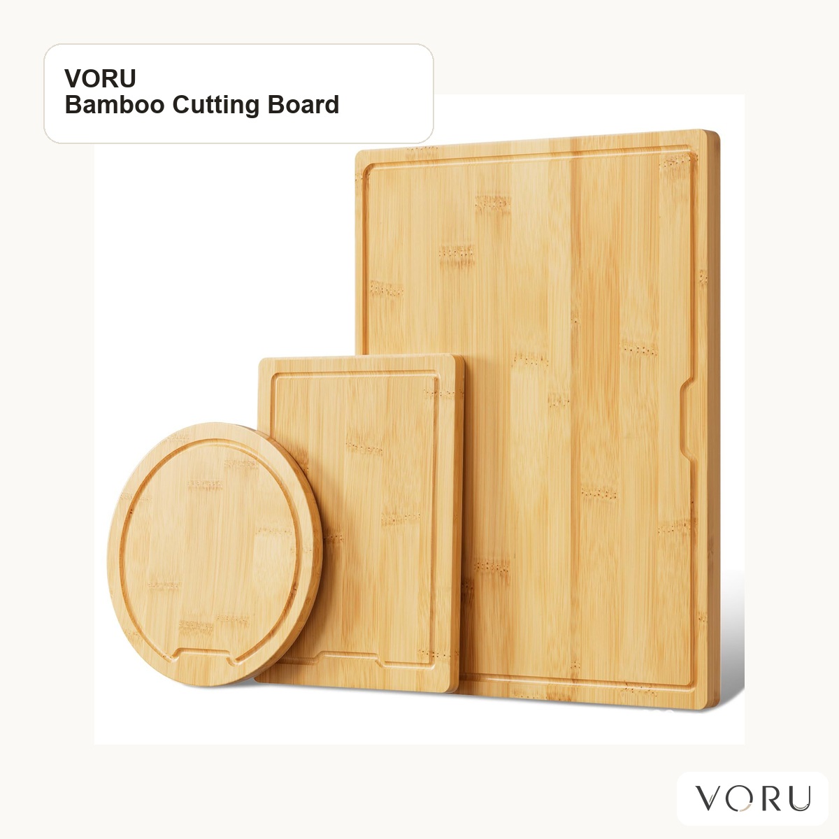 VORU Bamboo Cutting Board