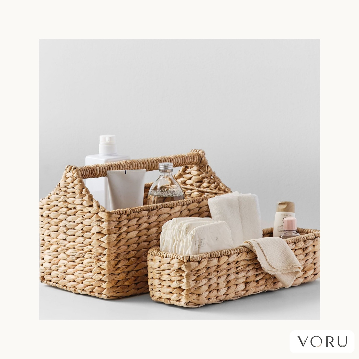 VORU Water Hyacinth Storage Basket