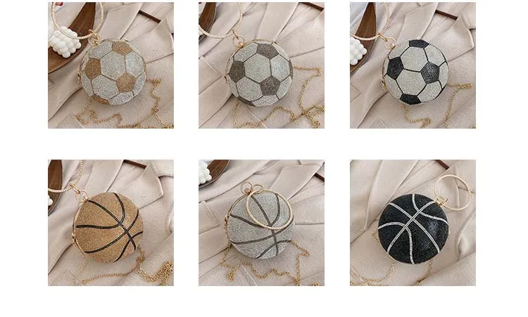 Display image of the YNSSK Ball-Shaped Rhinestone Evening Bag