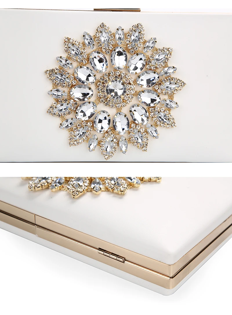 Detail of the YNSSK Luxury Rhinestone Evening Bag