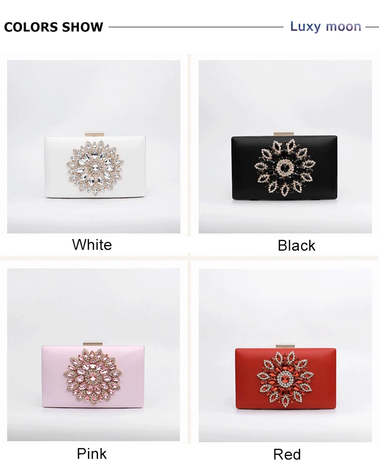Color display of the YNSSK Luxury Rhinestone Evening Bag