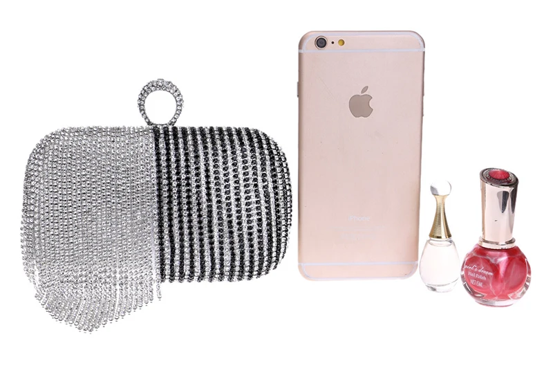 YNSSK Party Wear Hand Purse Compared to the Reference