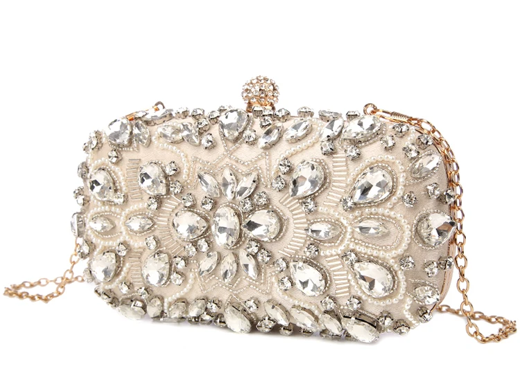 YNSSK Rhinestone Evening Bag Clutch Oblique View