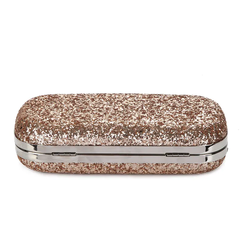 YNSSK Champagne Sequin Clutch Bag Bottom View