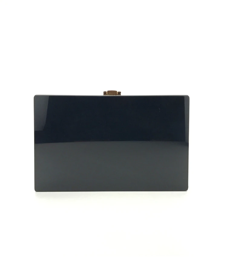 YNSSK Geometric Pattern Color Block Clutch Back View