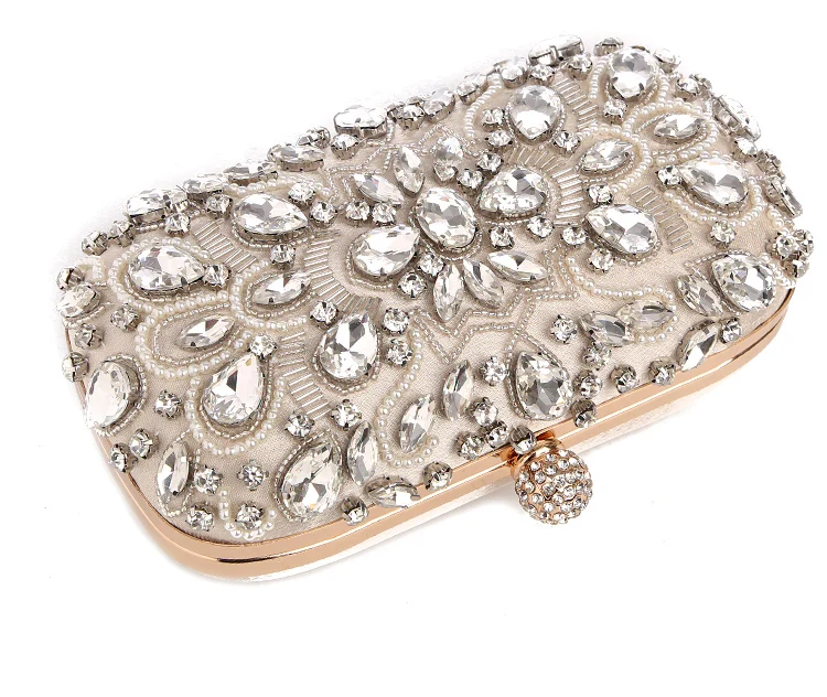 YNSSK Rhinestone Evening Bag Clutch Lay Down View