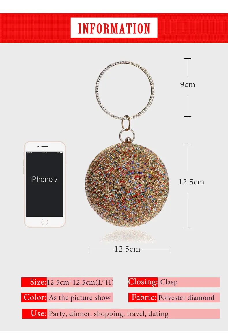 YNSSK Evening Bags For Party Size