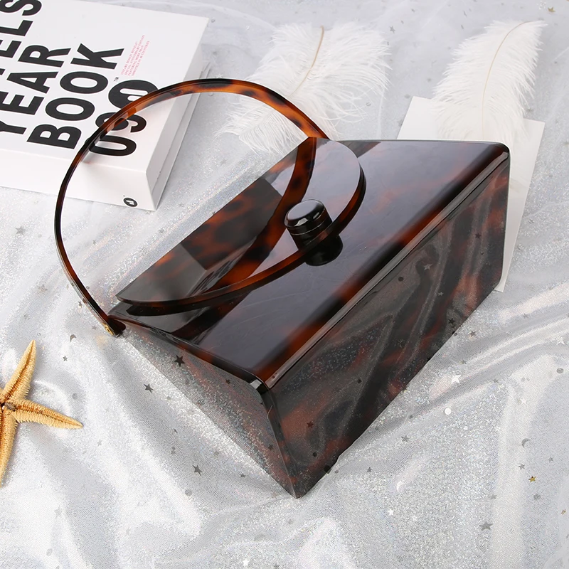 YNSSK Small Tortoise Shell Handle Purse Scene Display