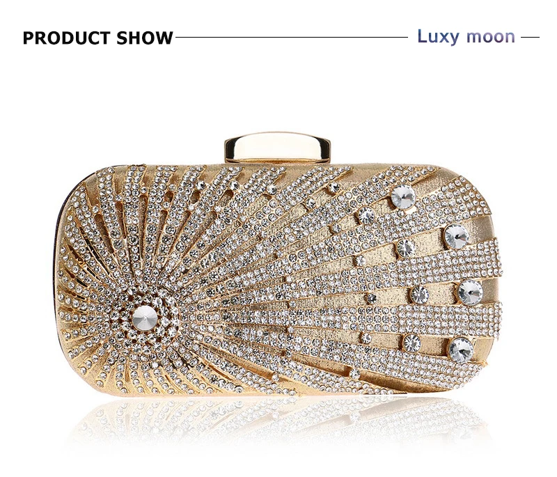 YNSSK Embellished Evening Clutch Front View