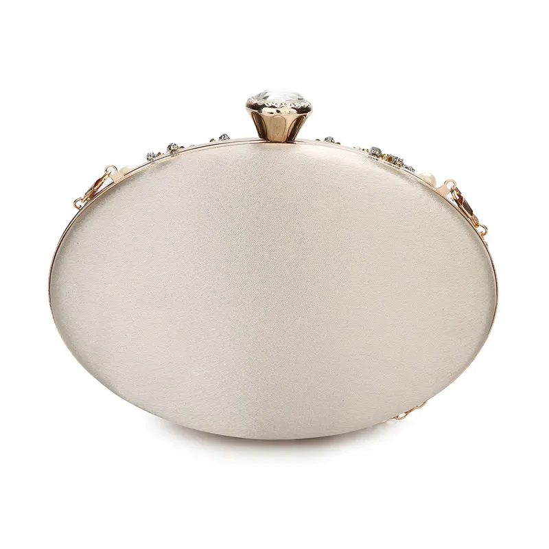 YNSSK Pearl Evening Clutch Bags for Weddings Back View