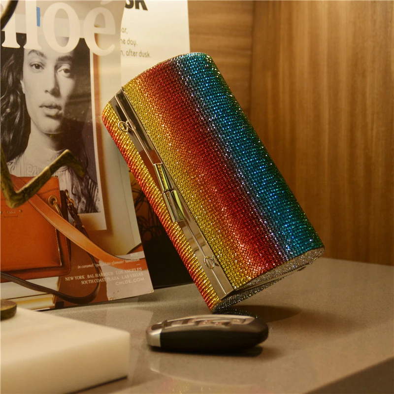 Display image of YNSSK Rainbow Cylinder Evening Bag