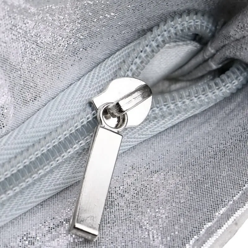 YNSSK Large Silver Evening Clutch Bags Detail View