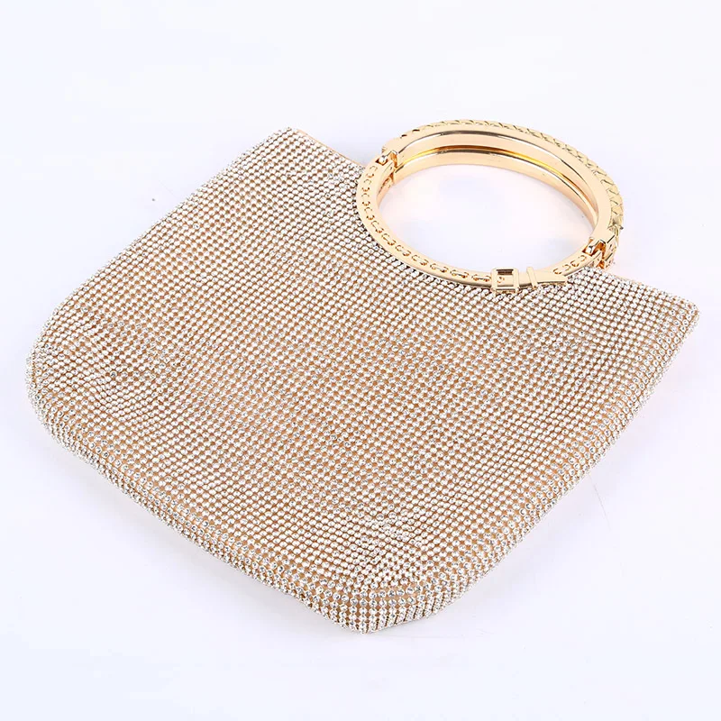 YNSSK Large Gold Clutch Bag Front View