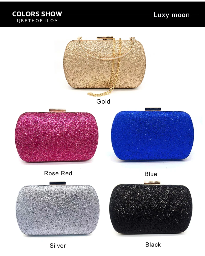 YNSSK Sparkling Sequin Clutch Bag Available Colors