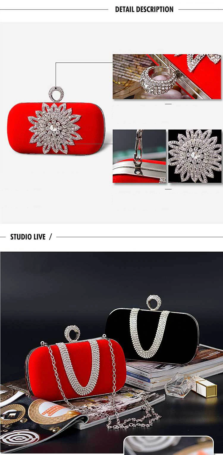 Details of the YNSSK Beaded Flower Evening Bag
