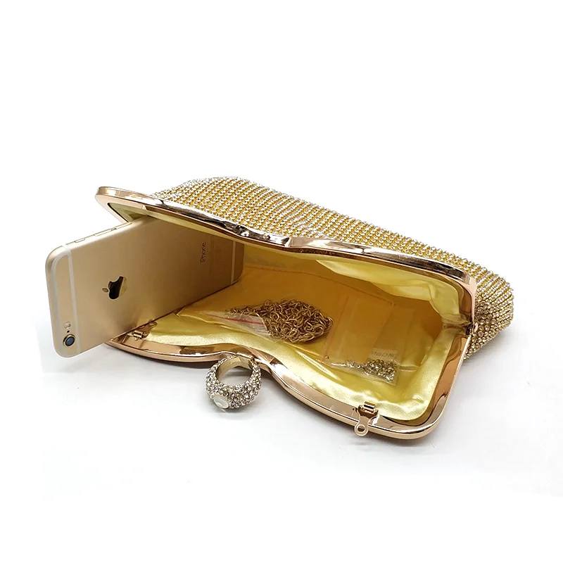 YNSSK Clutch Purse for Wedding Inside View