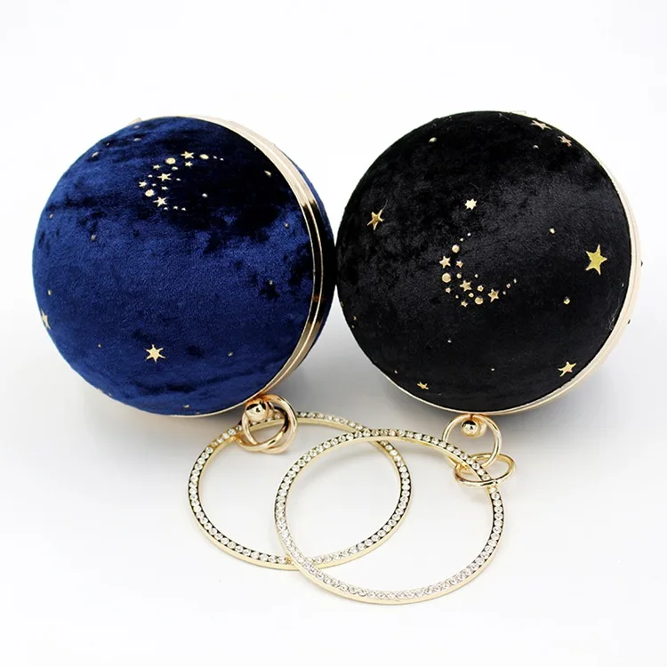 YNSSK Round Star Hand Evening Bag Available Colors
