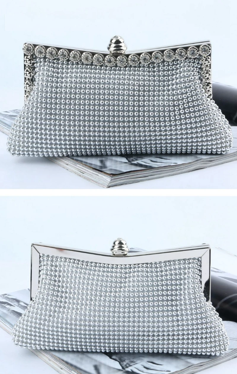 Front view of the YNSSK Formal Dress Evening Clutches Bag