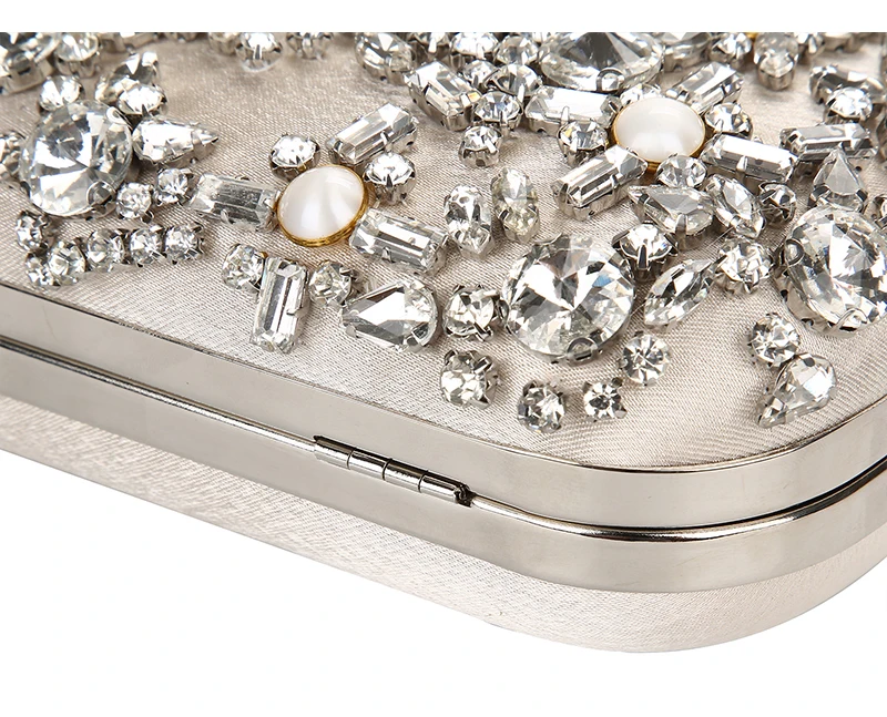 YNSSK Satin Clutches Evening Bags Detail View