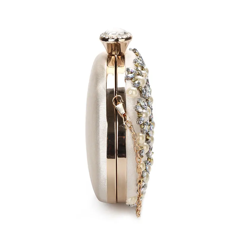 YNSSK Pearl Evening Clutch Bags for Weddings Side View