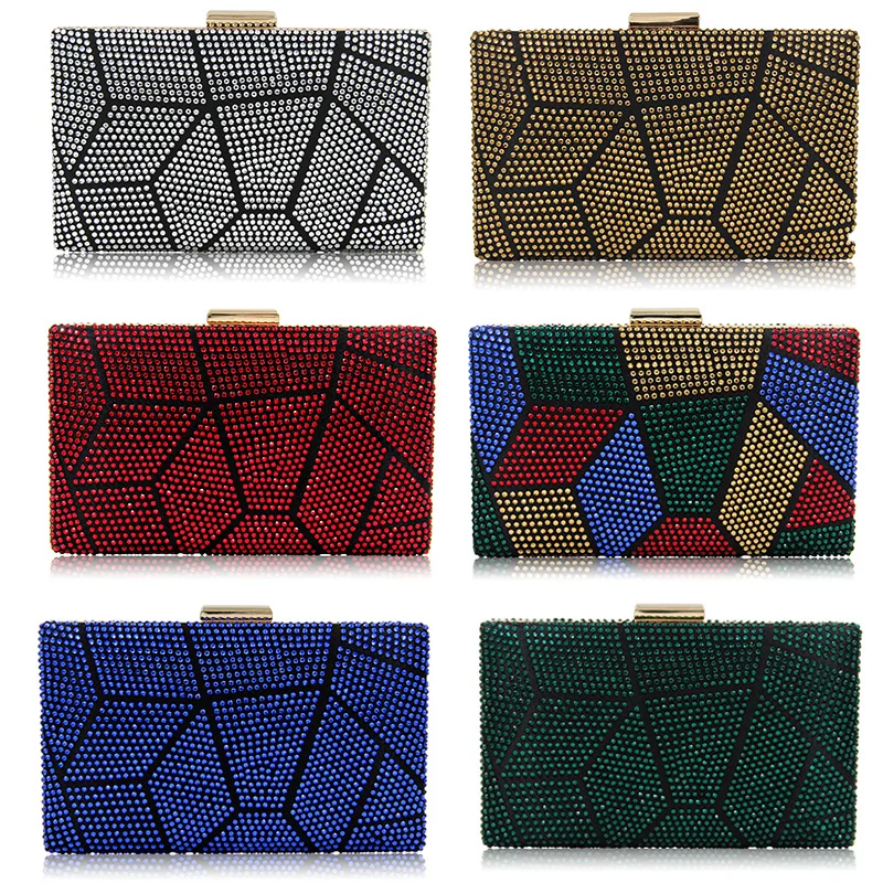 YNSSK Color Block Evening Bag Products Display