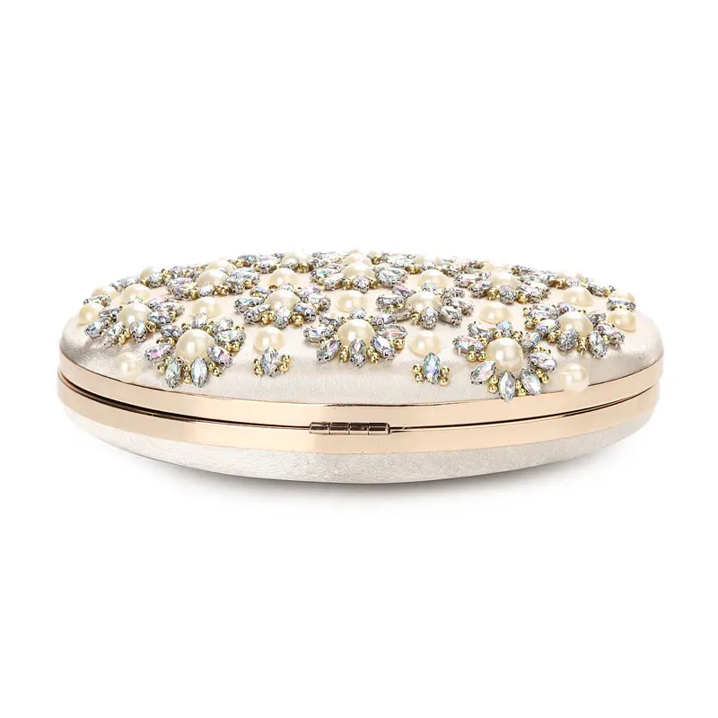 YNSSK Pearl Evening Clutch Bags for Weddings Bottom View