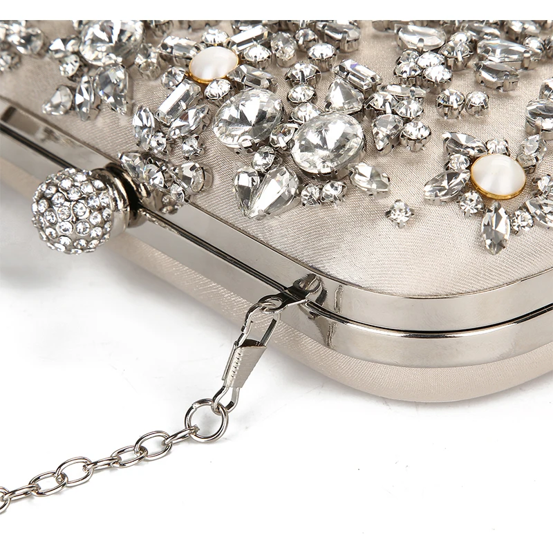 YNSSK Satin Clutches Evening Bags Detail View