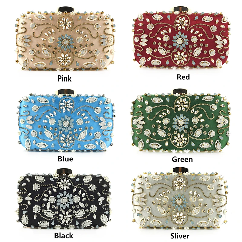 YNSSK Beaded Evening Clutch Purse Available Colors