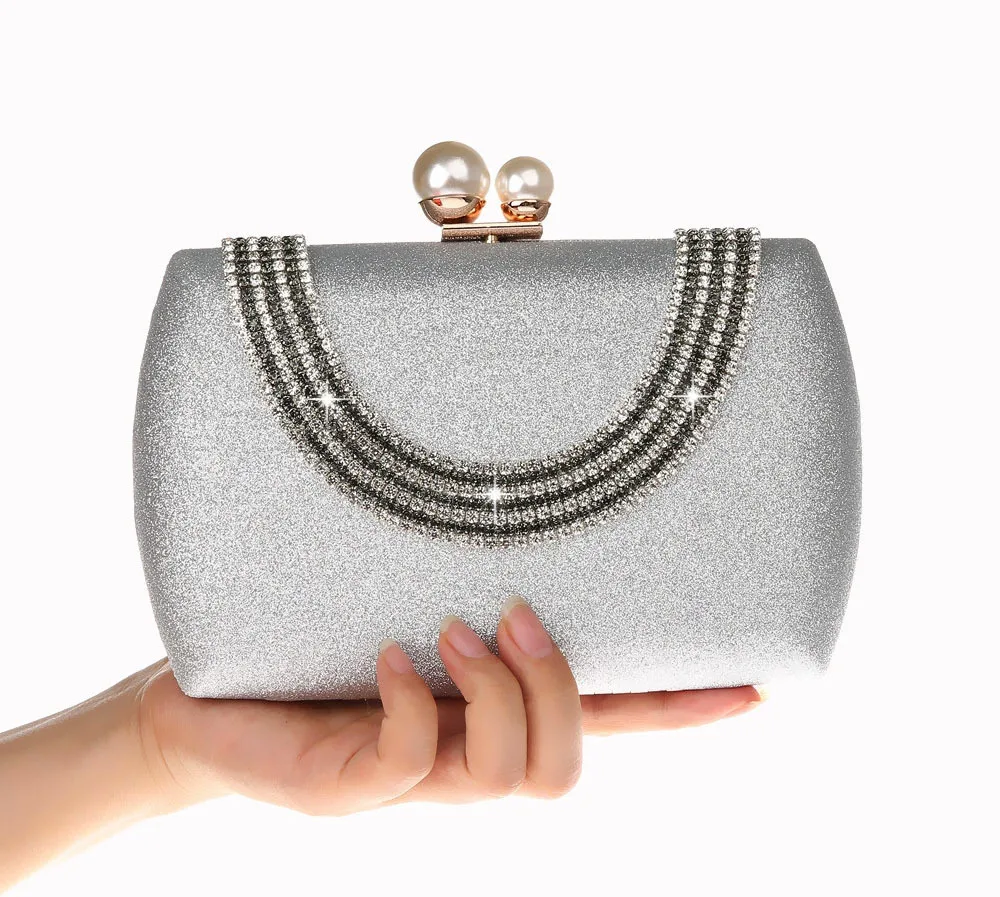 YNSSK Evening Bag Clutch Holding Front View
