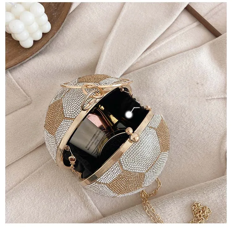 Inside View of the YNSSK Ball-Shaped Rhinestone Evening Bag
