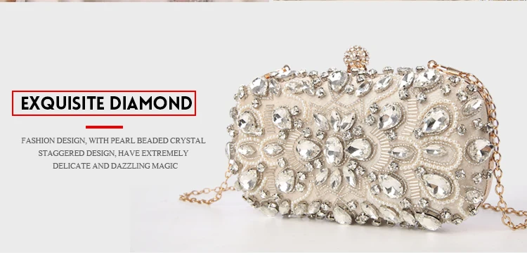 YNSSK Rhinestone Evening Bag Clutch Details