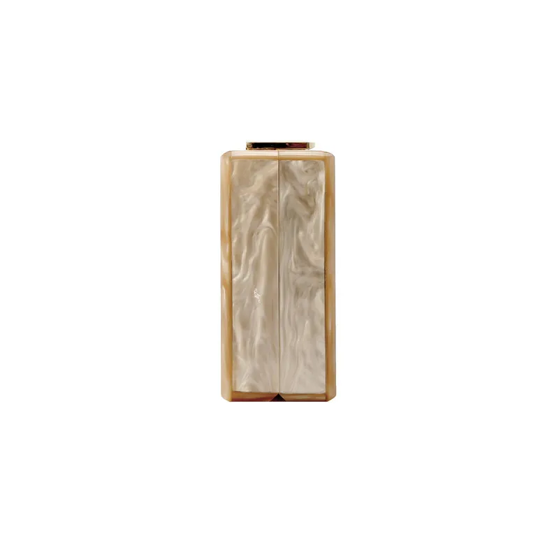 YNSSK Marble Bride Acrylic Clutch Side View