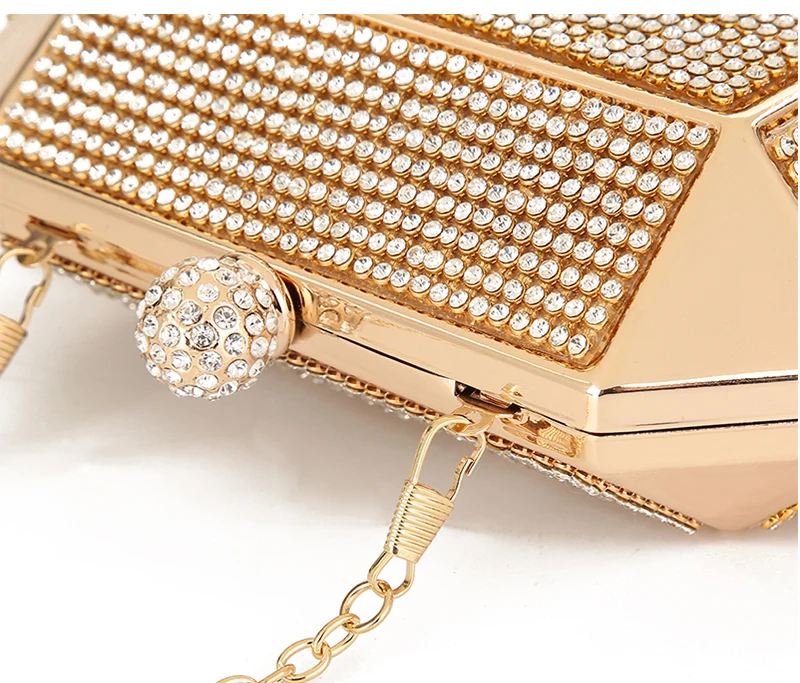 Details of the YNSSK Octagon Hardbox Evening Bag