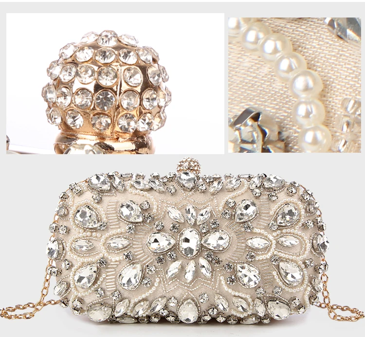 YNSSK Rhinestone Evening Bag Clutch Detail