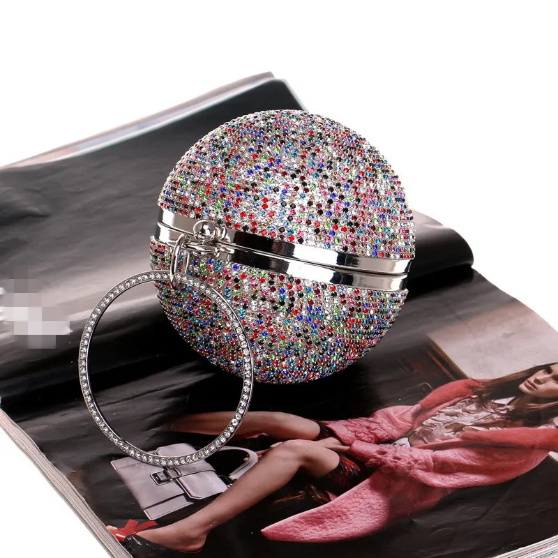 YNSSK Evening Bags For Party Colorful Silver
