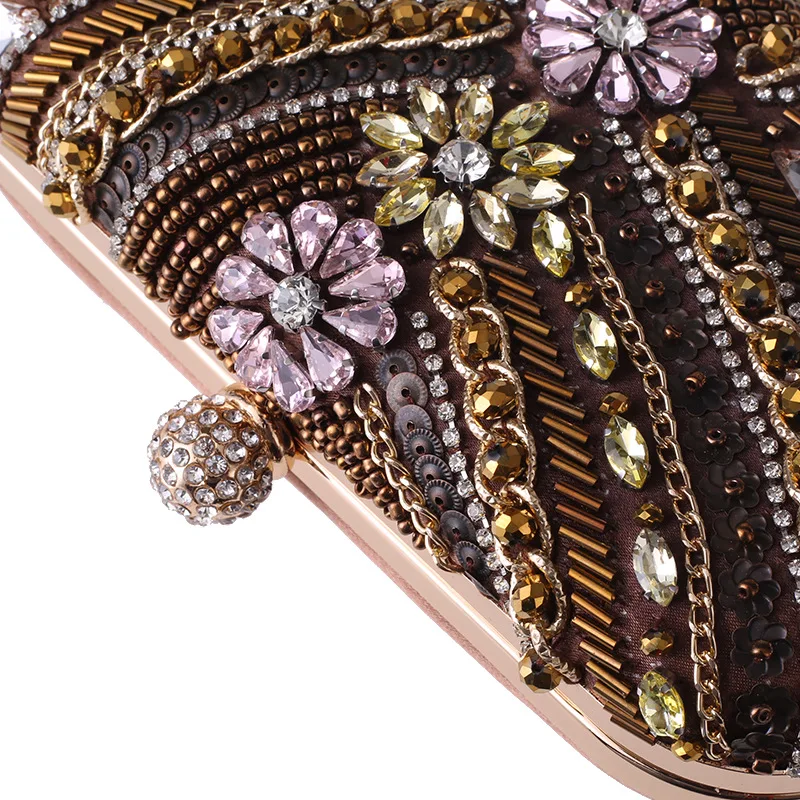 Detail of YNSSK Women's Beaded Clutch