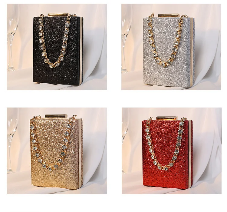 YNSSK Small Sparkling Clutch With Handle Available Colors