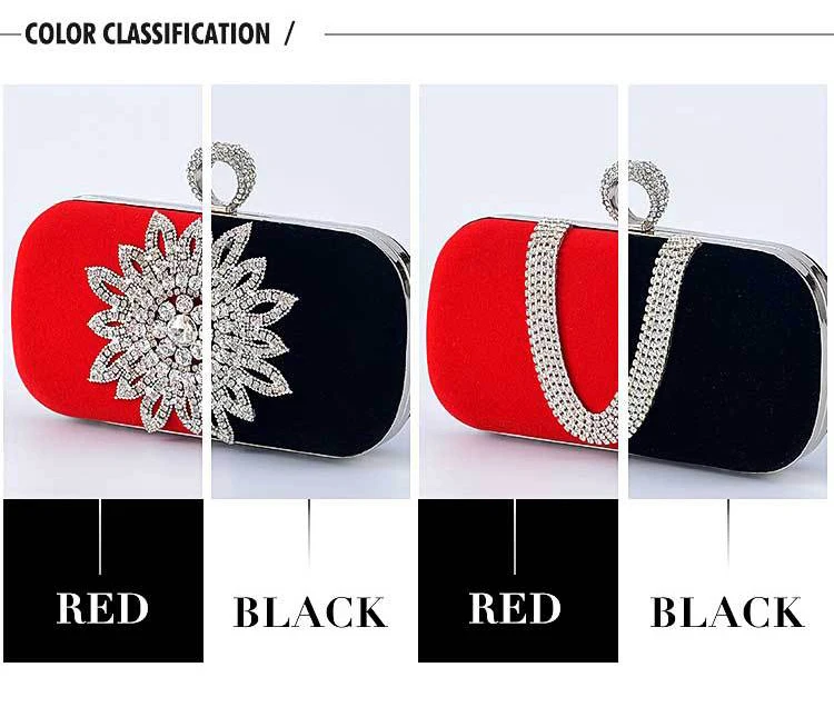 Color Display of the YNSSK Beaded Flower Evening Bag