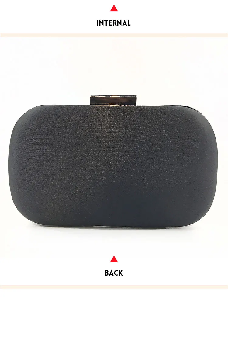 YNSSK Green Crystal Clutch Evening Bag Back View