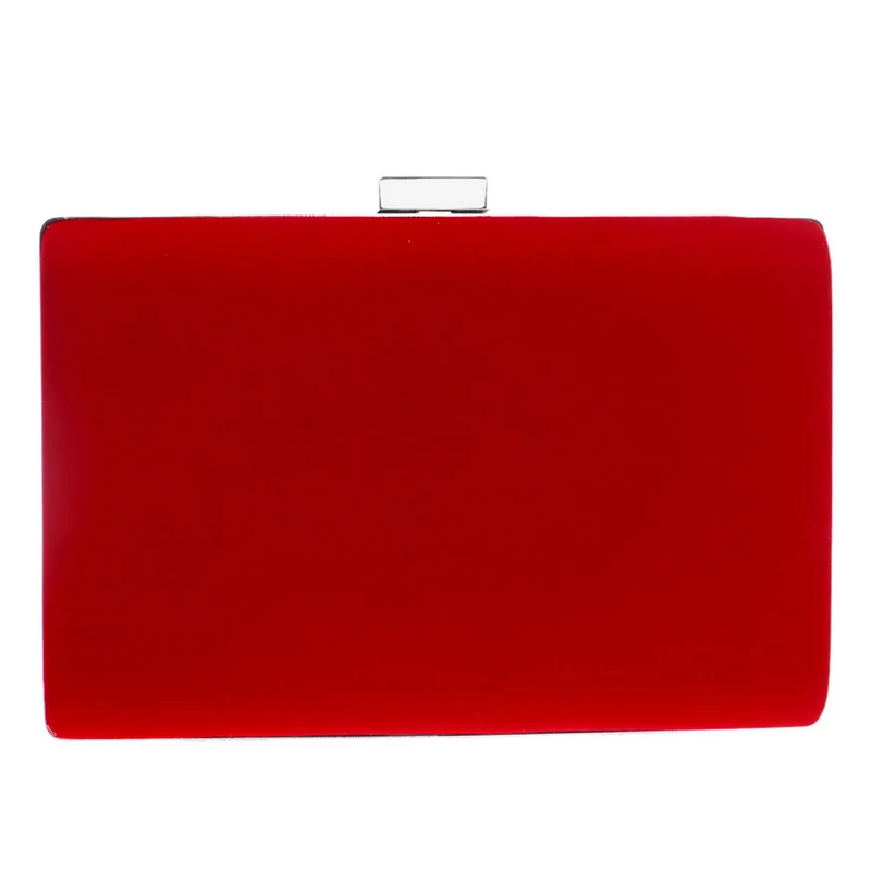 Back View of the YNSSK Velvet Rectangular Rhinestone Evening Bag