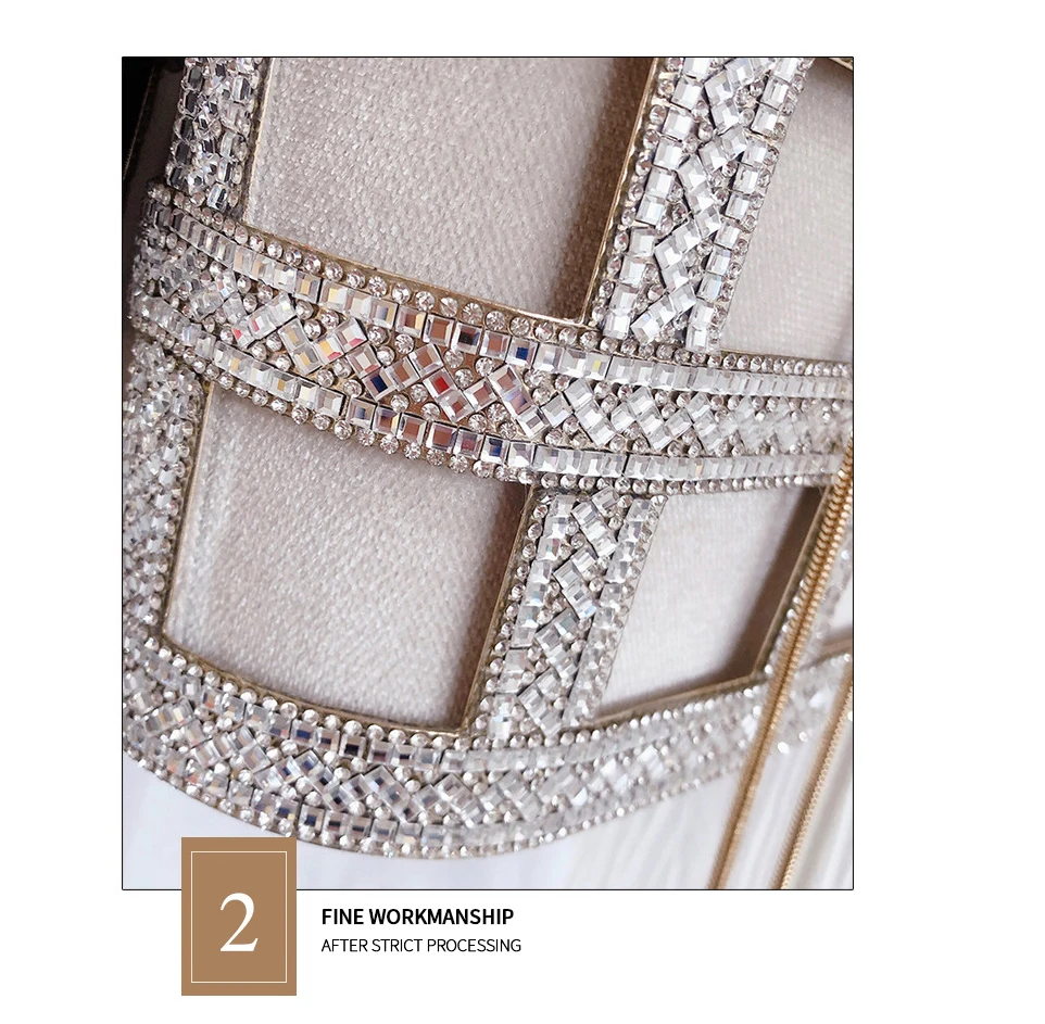 YNSSK Sparkling Case Drawstring Velvet Basket Clutch Bag Surface Detail View