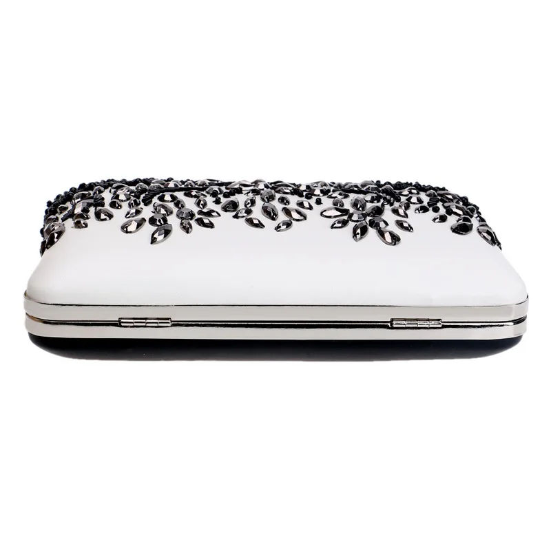 YNSSK Black And White Clutch Bags For Weddings Bottom View