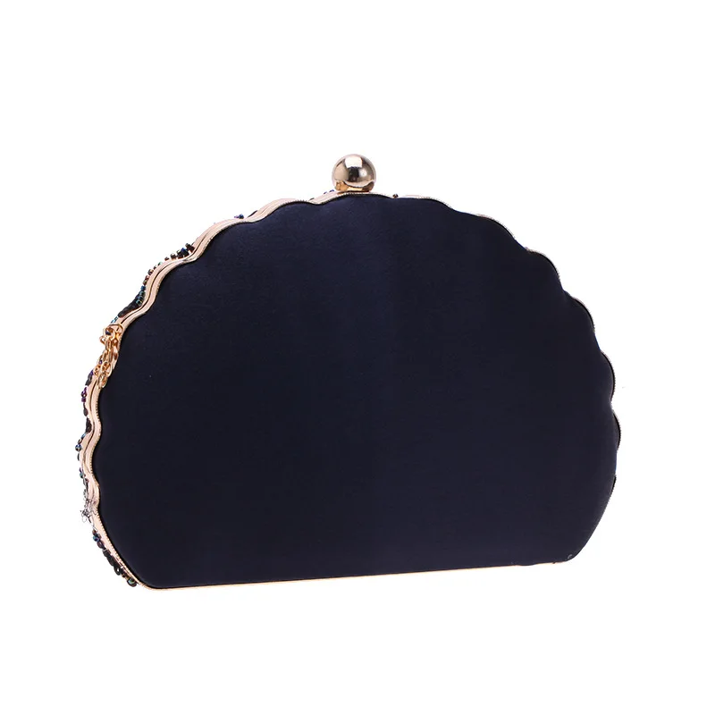 YNSSK Black Small Cute Clutch Purse Back View