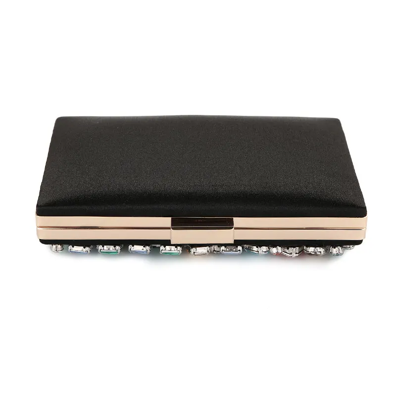 YNSSK Rainbow Crystal Clutch Bag Top View
