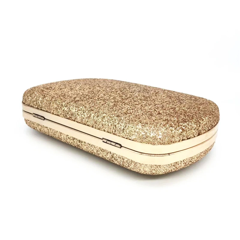 YNSSK Gold Sequin Clutch Bag Bottom View