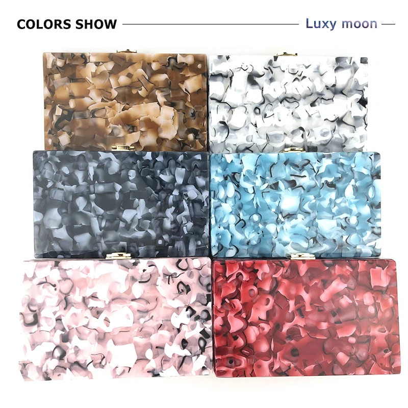 YNSSK Bride Acrylic Box Clutch Available Colors
