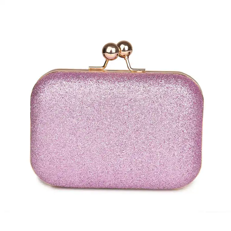YNSSK Pink Pure Leather Clutch Front View