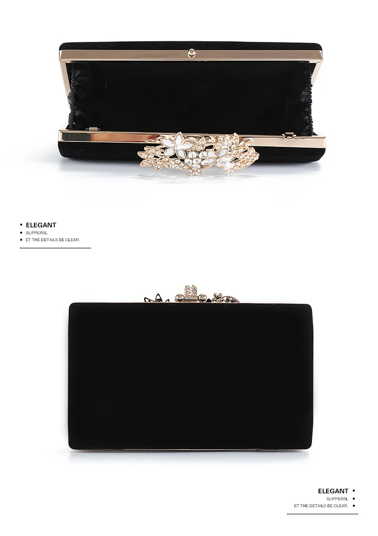 YNSSK Black Velvet Evening Inside and Back View