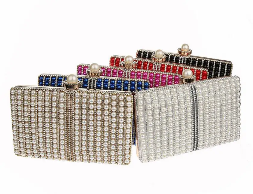 YNSSK Pearl Wedding Clutch Bag Available Colors