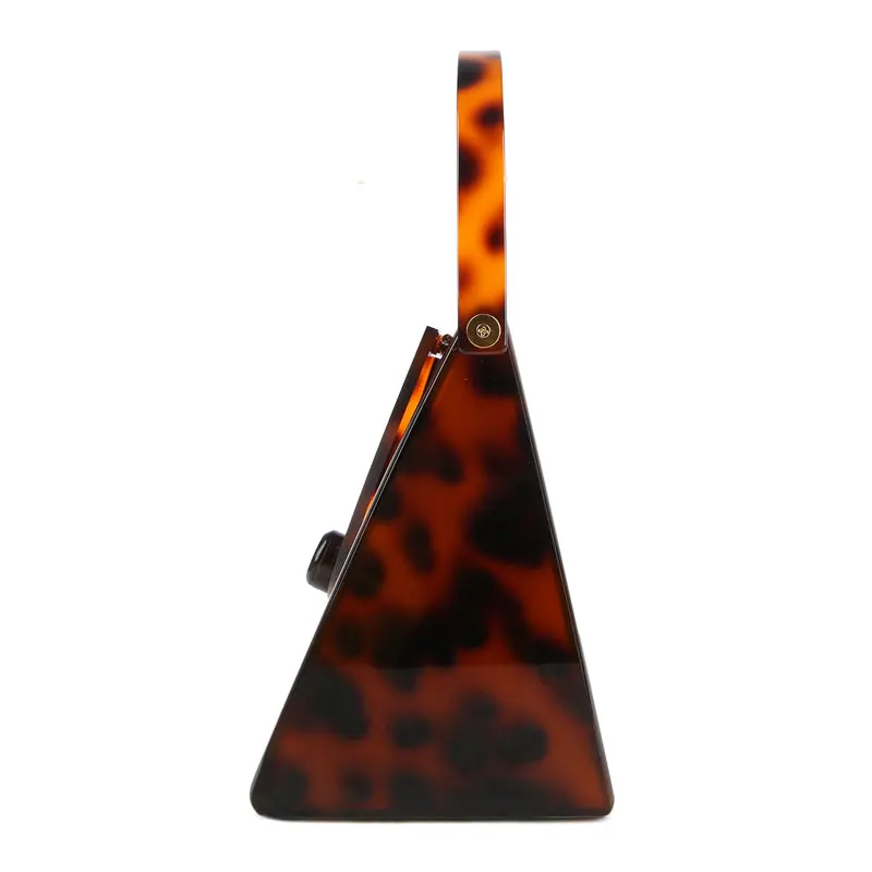 YNSSK Small Tortoise Shell Handle Purse Side View